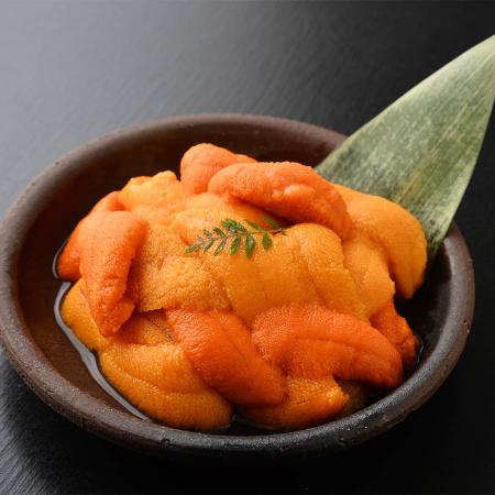 [弘成]「塩水生うに」(エゾバフンうにorムラサキうに)マグカップ入60g