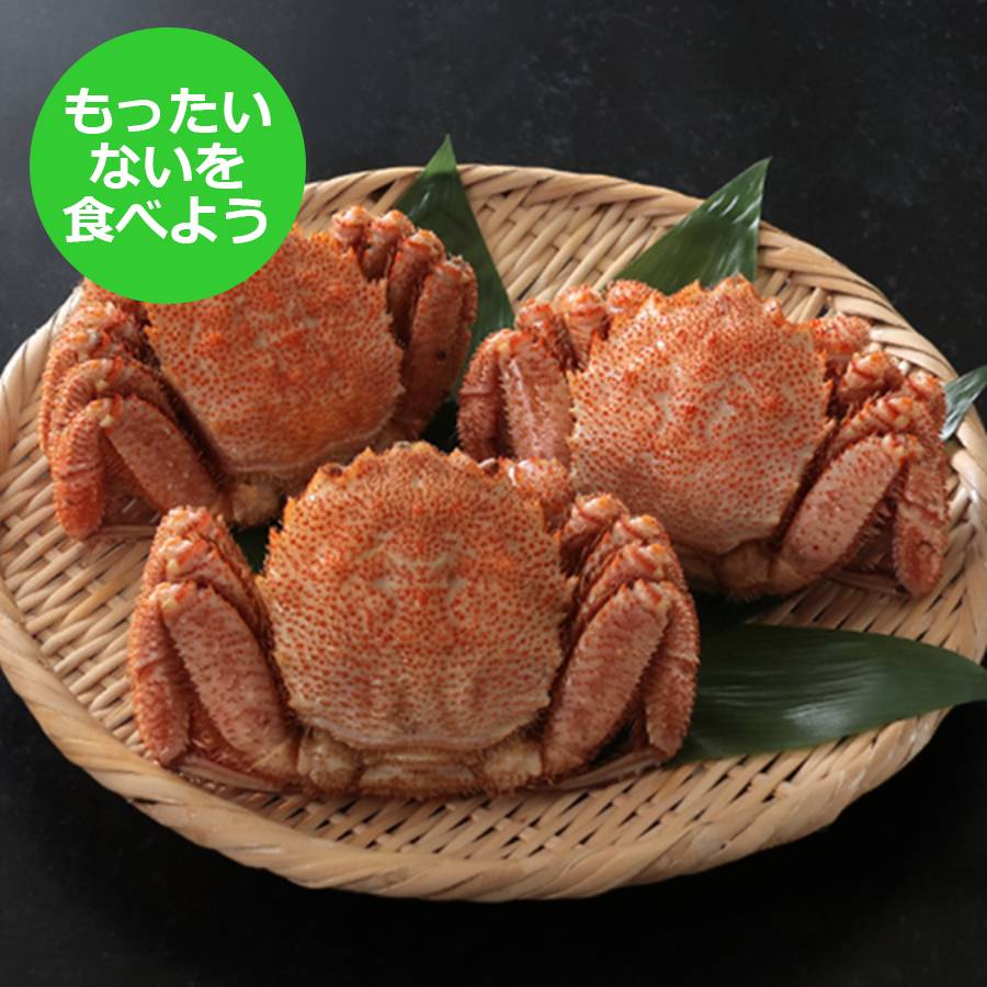 [もったいない!を食べよう][弘成]"足折れ"ボイル「毛蟹」(サイズ不揃い・小型・傷)1kg(3〜4尾)