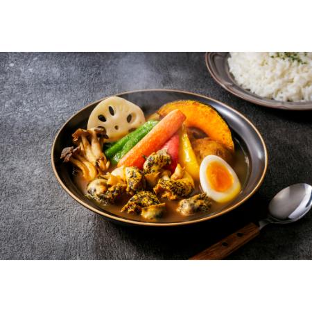 [ひがし北海道・釧路つぶ貝本舗]つぶ貝のスープカレー5個セット