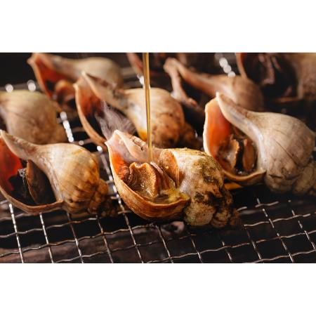 [ひがし北海道・釧路つぶ貝本舗]おうち食べるつぶ焼き5粒入×2箱(タレ付き)