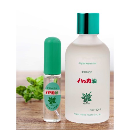 [北見ハッカ通商]ハッカ油徳用ボトル100ml・ハッカ油スプレーセット