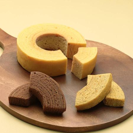 [洋菓子工房北いち輪]手焼きバウムクーヘン詰め合わせ(ホールあり)