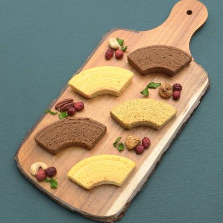 [洋菓子工房北いち輪]手焼きバウムクーヘン詰め合わせ(カットのみ)