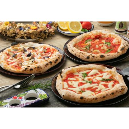 [Pizzeria e Trattoria CERVO]チェルボの石窯 ピッツァ3枚(イタリアトマト3種)