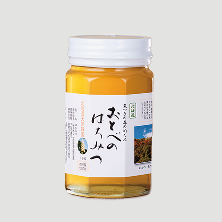 北海道乙部町産100%天然蜂蜜「おとべのはちみつ」トチ500g×1本