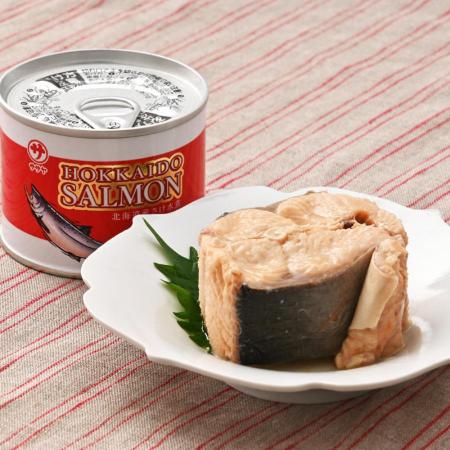 [笹谷商店]北海道産さけ水煮缶10缶セット(からふとます)