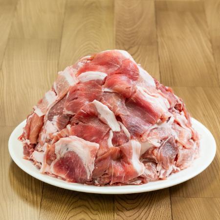 [麦小町]黒松内町産豚肩肉切り落とし1.8kg(300g×6パック)