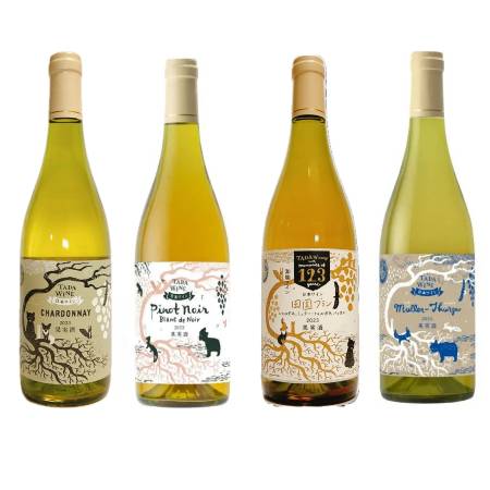 [多田ワイナリー]野生酵母 辛口白ワイン750ml×4本