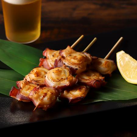 [北るもい漁業協同組合]北海道苫前産たこ串5本入×2袋