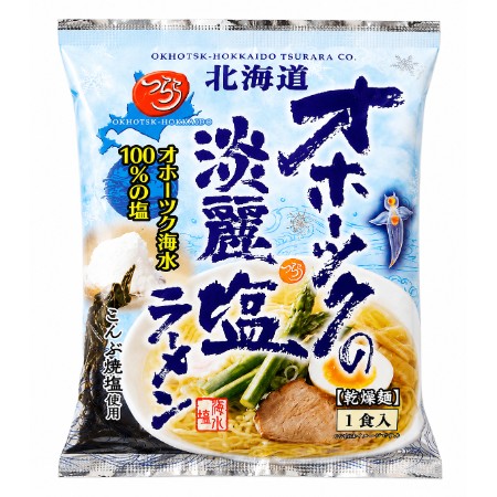 [つらら]オホーツクの淡麗塩ラーメン1食×8袋