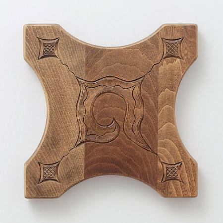 [ramgu]鍋敷き Lサイズ ryusei ウォルナット