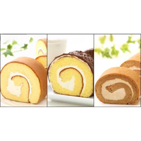 [スイートますや]懐かしロールケーキ3本セット