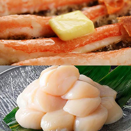 [加藤水産]ズワイガニしゃぶポーション10本&玉冷300g