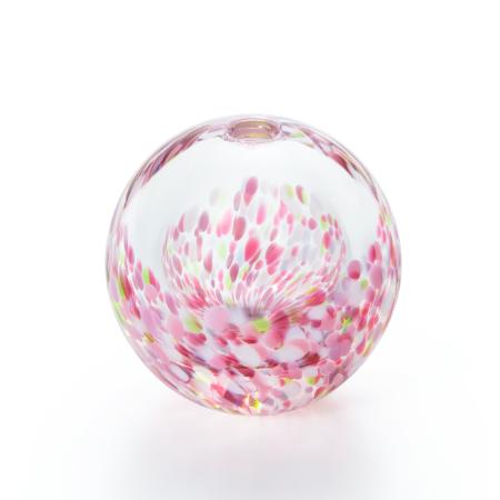 [津軽びいどろ]一輪挿し 舞う桜