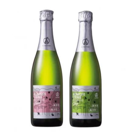 [A-FACTORYシードル工房]アオモリシードル2本セットスイート520ml×1本、ドライ520ml×1本