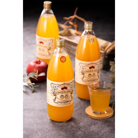 [WONDER APPLE]カルネ りんごジュース1000ml ×6本(3種×2本)