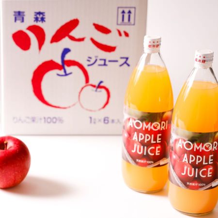 [マルコウアップル]青森県産完熟りんごジュース1L×6本