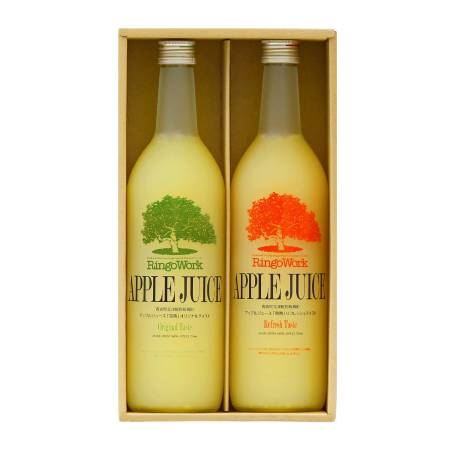 [RingoWork]「完熟」アップルジュースセット720ml×2