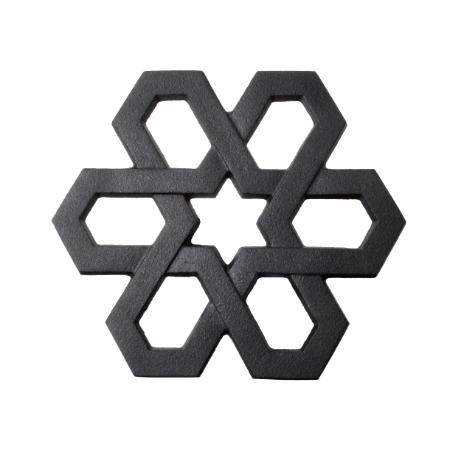 [OIGEN]南部鉄器 瓶敷 雪格子