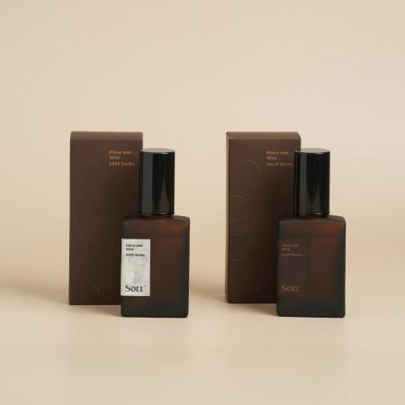 [Sott'/ソット]眠りに寄り添うピローミストギフトセット CALM Woody+DEEP Earthy