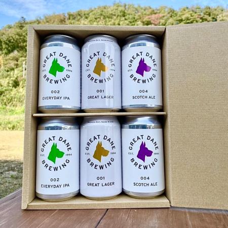 [GREAT DANE BREWING]秋保クラフトビール 3種6缶詰め合わせ350ml×6