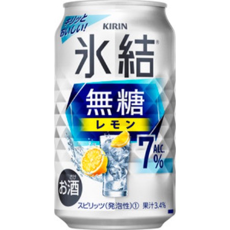 [キリンビール]キリン 氷結(R)無糖 レモン ALC.7% 350ml 缶(お酒)×24本