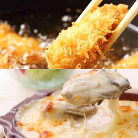 [仙台かき徳]牡蛎専門店のかきフライ・グラタンセット