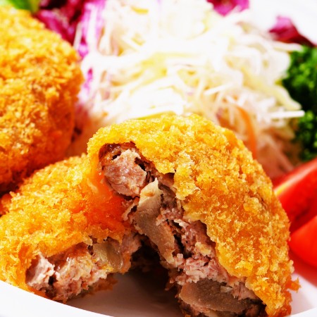 [杜のこんだて鐘崎]牛たん入り メンチカツ 2個入×4パック