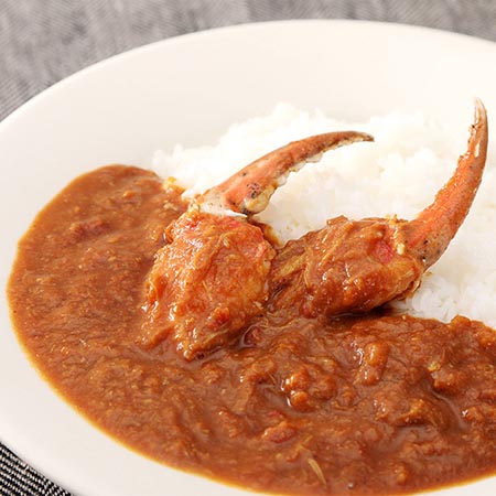 [かに物語]蟹たっぷりカレーとスープのセット