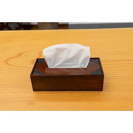 仙台箪笥 ティッシュボックス 拭き漆調 巾28.5×奥13.5×高8cm 0.4kg×1