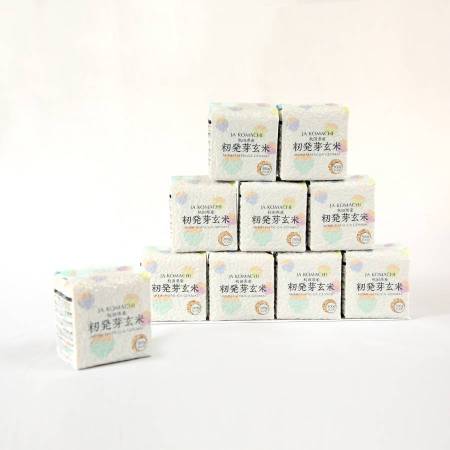 [JAこまち]秋田県産籾発芽玄米 真空キューブ米セット300g×10
