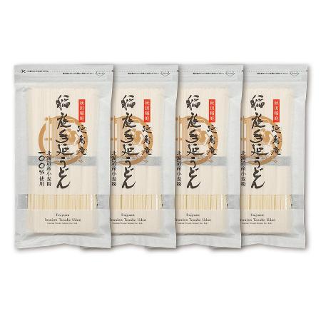 [延寿庵]稲庭手延うどんWT-400(4入) 80g×5束×4袋セット