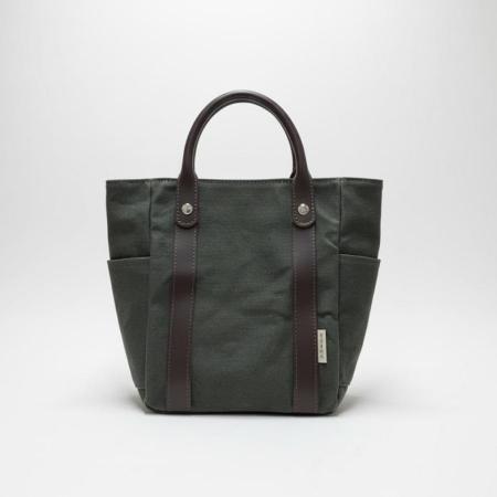 [日乃本帆布]帆布小トート(革)OD(N)