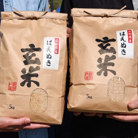 [ジオンジファーム]はえぬき玄米10kg(5kg×2袋)