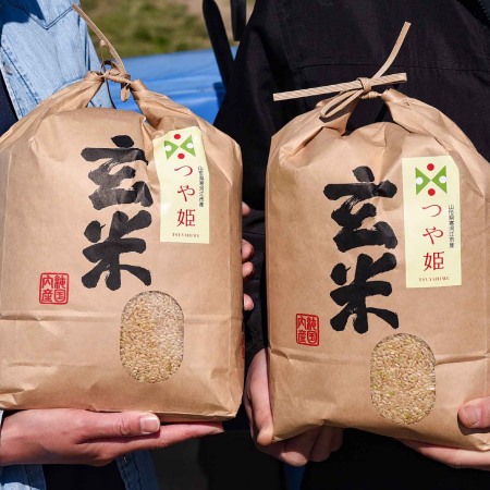 [ジオンジファーム]つや姫玄米8kg(4kg×2袋)