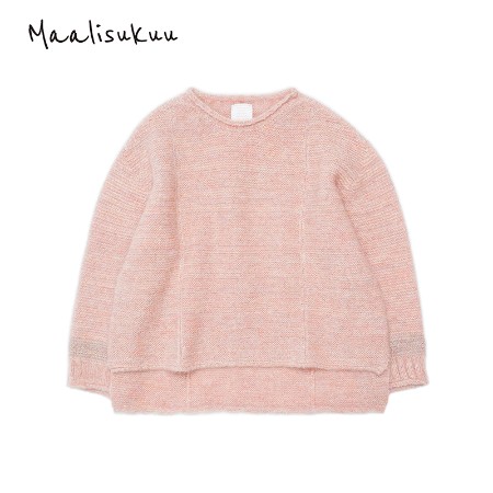 [maalisukuu]ウール/モヘヤ ニットプルオーバー/フリーサイズ