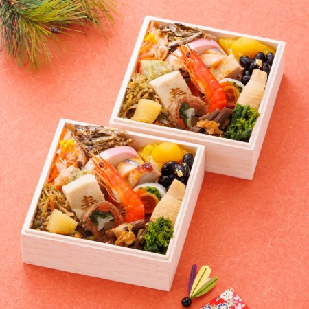 [赤坂あじさい]和風おせち二段重『最上川』(冷凍)2人前[12月30日お届け]