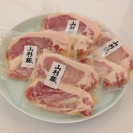 [レストランヒロミチ]認定山形豚ロースの塩こうじ漬け2枚×4パック(100g×8枚)