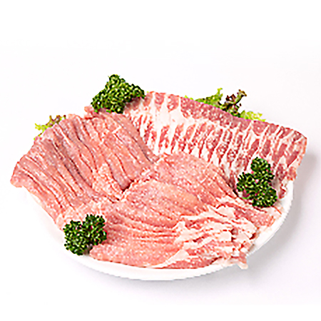 桑折町特産ブランド豚『ロイヤルピーチポーク』精肉しゃぶしゃぶ用食べ比べAセット