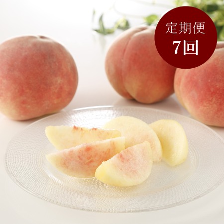 「献上桃の郷」桑折町 70周年記念桃づくし定期便 7品種の桃を味わう!定期便7回