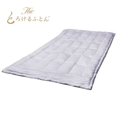 [Theとろけるふとん]敷きパッド セミダブル ラベンダー