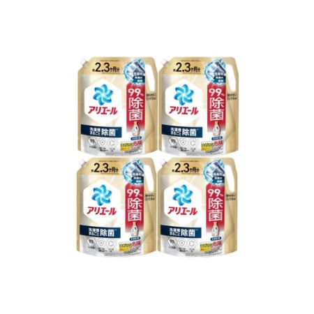 [P&G]アリエールジェル除菌プラス つめかえ超ウルトラジャンボサイズ1720g×8