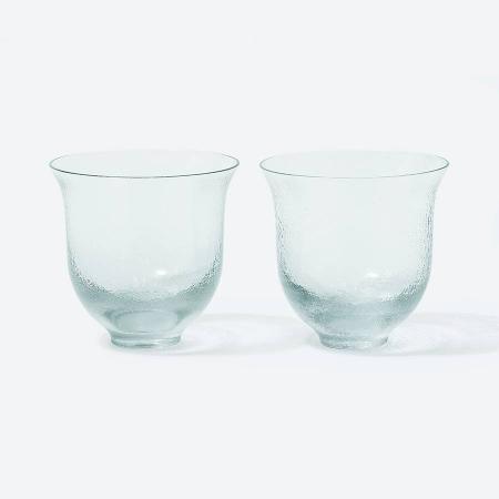 [Sghr スガハラ]茶楽 グラスM2個セット(リサイクル)