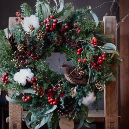 [she is matilda.]クリスマスリース スタンダードサイズ