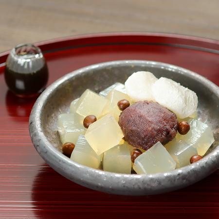 [寒天工房 讃岐屋]あんみつセット小倉餡