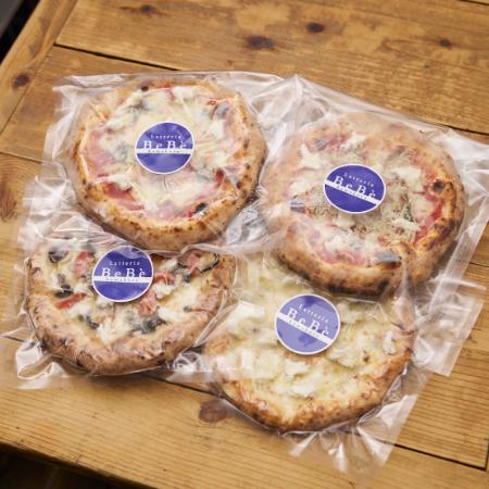 [Latteria BeBe Kamakura]自家製チーズの冷凍ピッツァ 人気の4枚セット