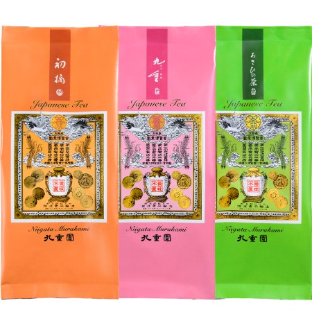 [北限の御茶処 九重園]七彩の詩詰合せ (初摘・特上九重・あさひの茶)