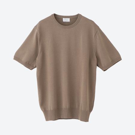 [S.ESSENTIALS/エス エッセンシャルズ]メンズ ハイツイストニットTシャツ 46(M)