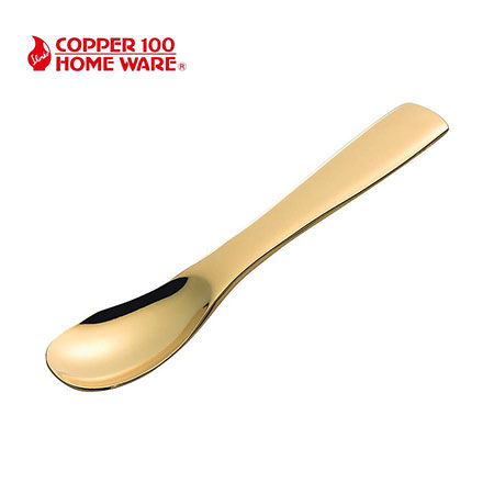 COPPER100 HOME WEAR(R) 純銅アイスクリームスプーン ゴールド仕上げ