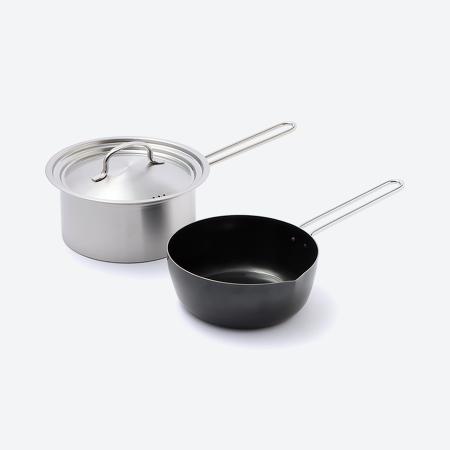[シースタイル] 片手鍋、炒め鍋セット